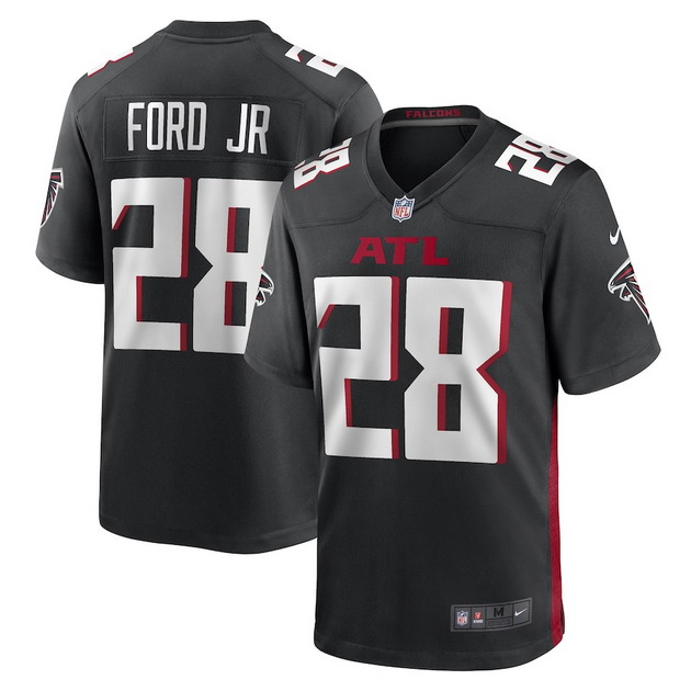 mens nike black mike ford atlanta falcons game player jersey